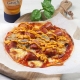 recetas ybarra pizza con tortillas en salsa gaucha y longaniza con margarita