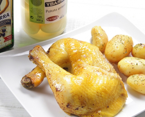 recetas ybarra pollo asado con patatas