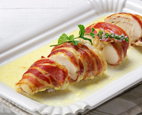 recetas ybarra pollo de bacon con queso