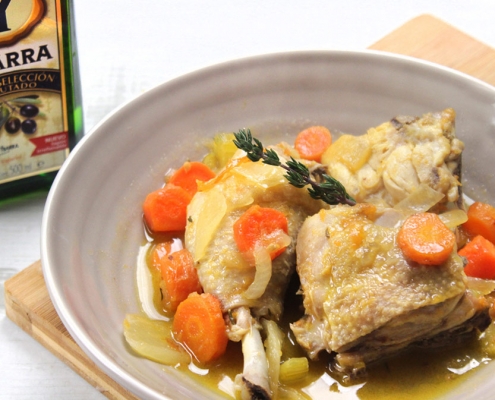 recetas ybarra pollo a la cazadora