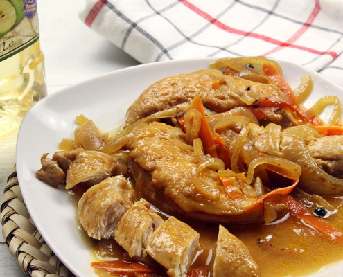 recetas ybarra de pollo en escabeche con vinagre de manzana