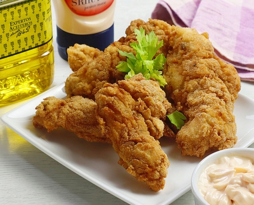 recetas ybarra pollo kentucky con mayonesa sriracha