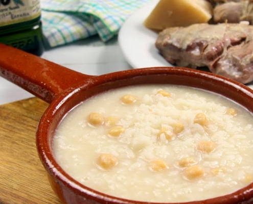 recetas ybarra puchero de arroz, pringa y aceite virgen extra