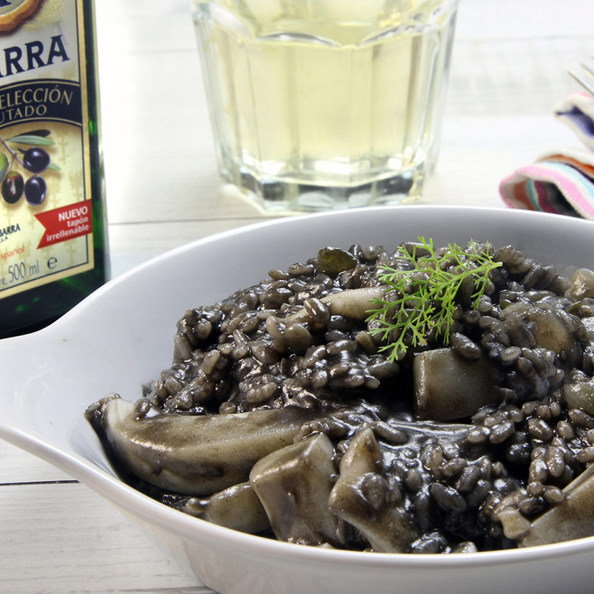 recetas ybarra risotto negro