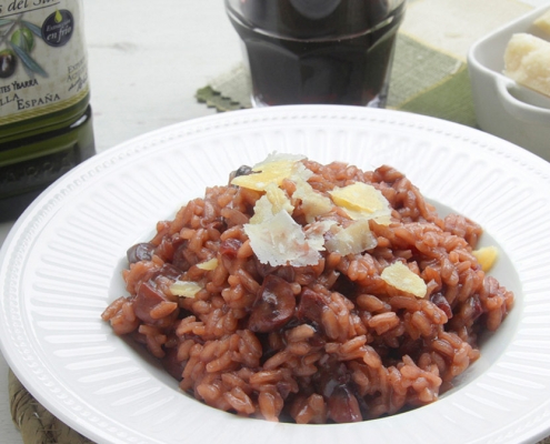 recetas ybarra risotto de vino tinto