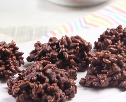 recetas ybarra rocas con chocolate y cereales