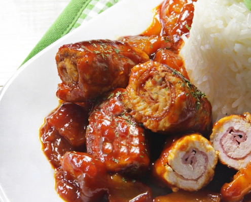 recetas ybarra rollitos de pollo con salsa barbacoa