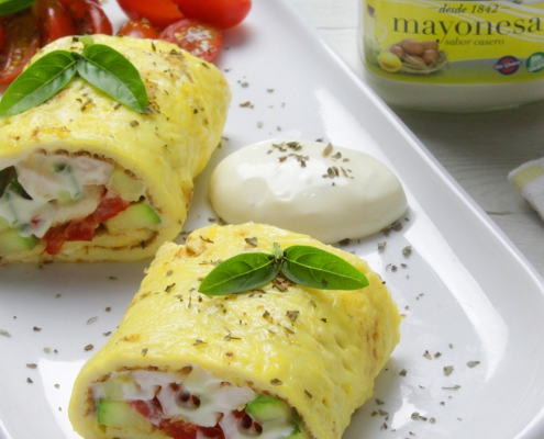 recetas ybarra rollitos de tortilla y mayonesa