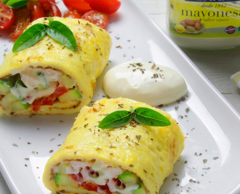 recetas ybarra rollitos de tortilla con mayonesa