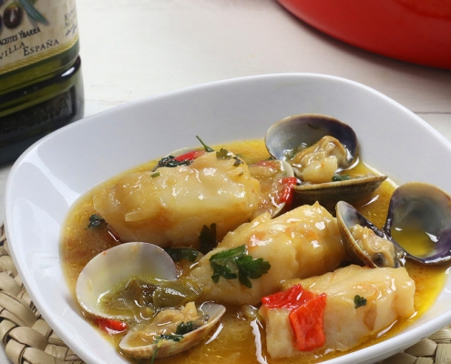 recetas ybarra rosada con almejas