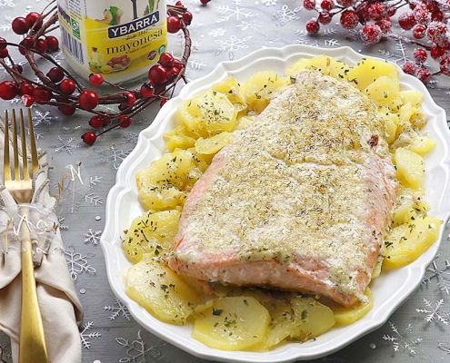 recetas ybarra salmon gratinado con mayonesa
