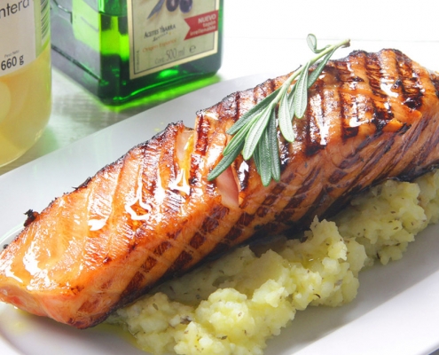 recetas ybarra salmon con soja y miel
