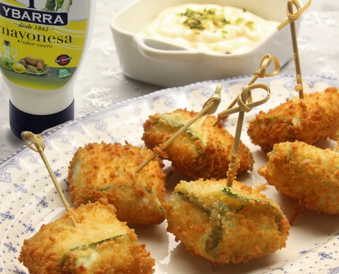 recetas ybarra saquitos de calabacin con mayonesa