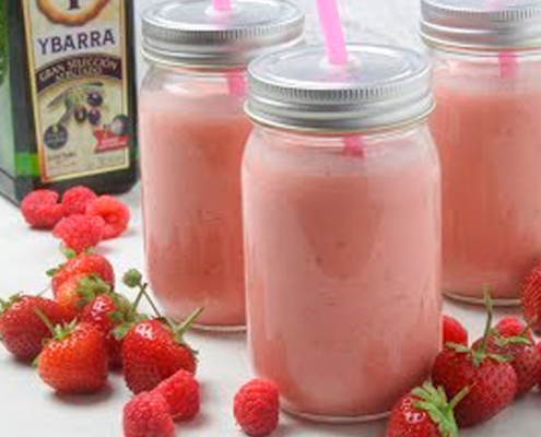 receta ybarra smoothie de frutos rojos y aceite virgen extra