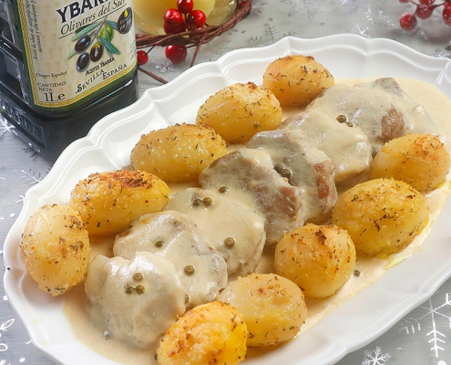 recetas ybarra solomillo de pimienta en aceite de oliva virgen extra