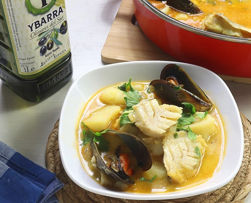 recetas ybarra suquet de bacalao con aceite virgen extra