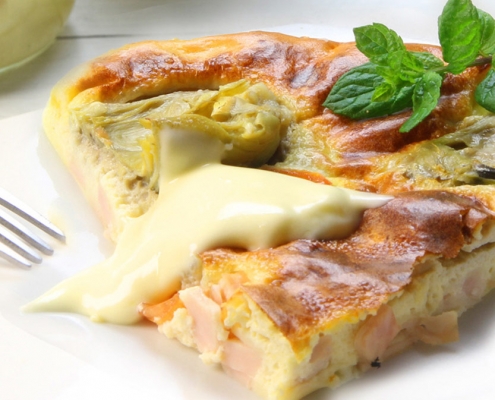 recetas ybarra tarta de alcachofas