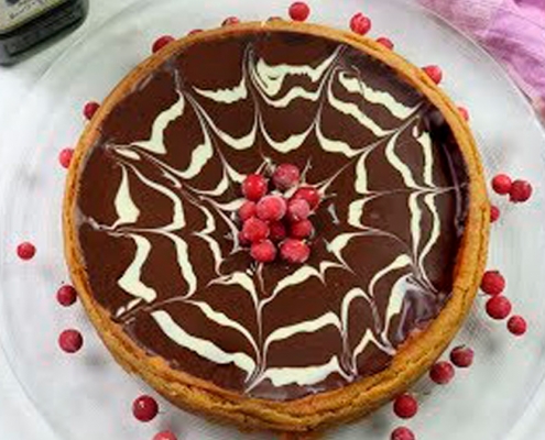 receta ybarra tarta de calabaza y chocolate con aceite virgen extra para halloween