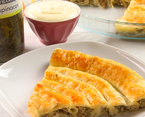recetas ybarra tarta de espiral de espinacas