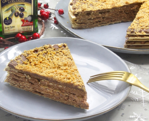 recetas ybarra tarta de obleas y turron