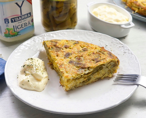 recetas ybarra de tortilla de judias con arroz y salsa ligera