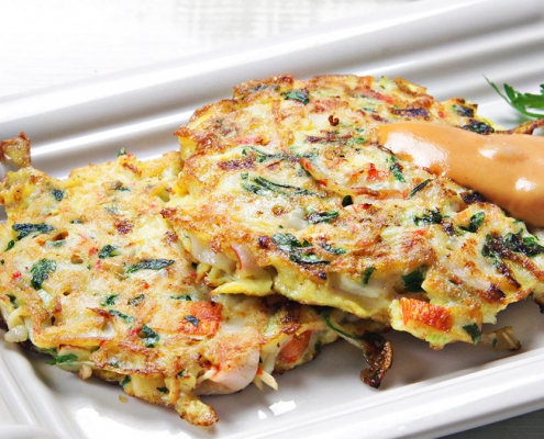 recetas ybarra tortitas de cangrejo con salsa cocktail