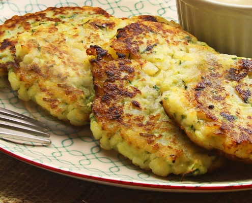 recetas ybarra tortitas de patata y calabacin