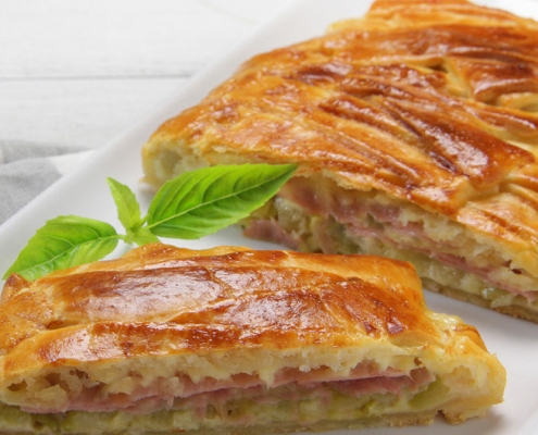 recetas ybarra trenza de calabacin, jamon york y queso