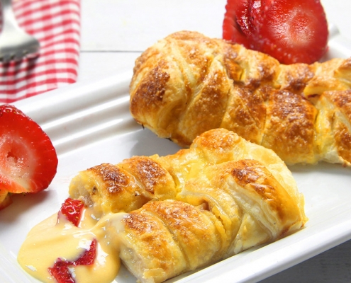 recetas ybarra trenza de crema de fresas