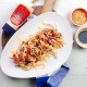 Dados de atún y gulas con mayonesa de Sriracha