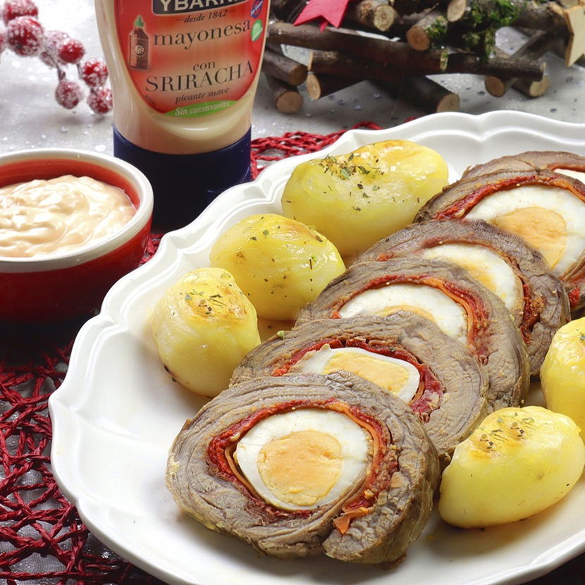 Rollo de ternera relleno