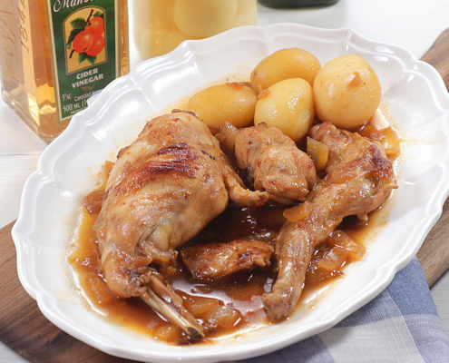 guiso de conejo en salsa agridulce Ybarra