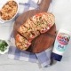 Tosta de pollo con salsa kebab
