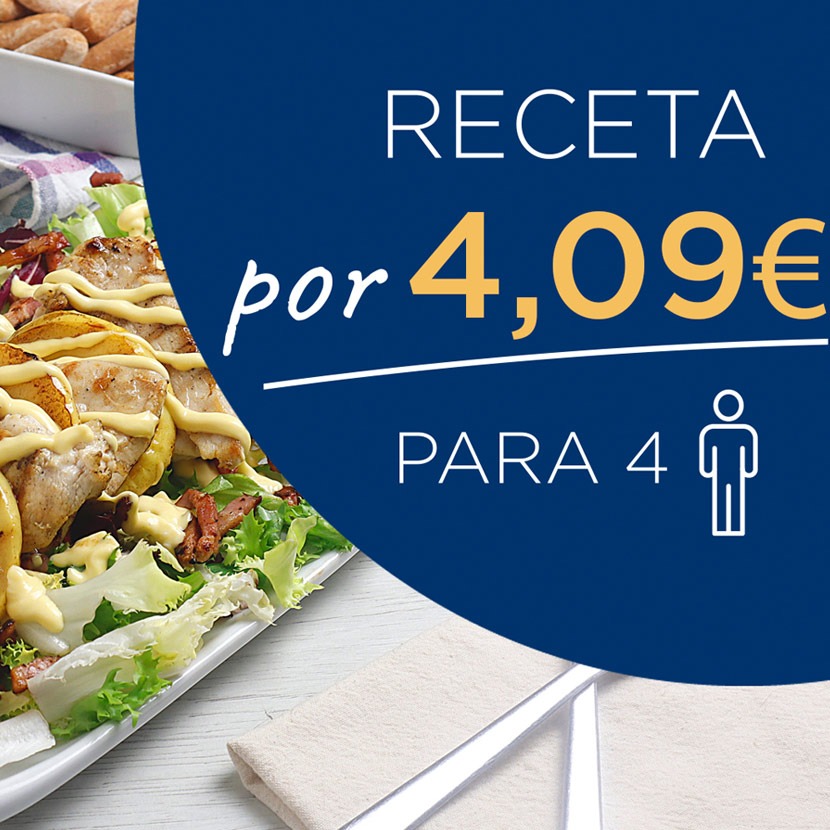 Ensalada de pollo y manzana