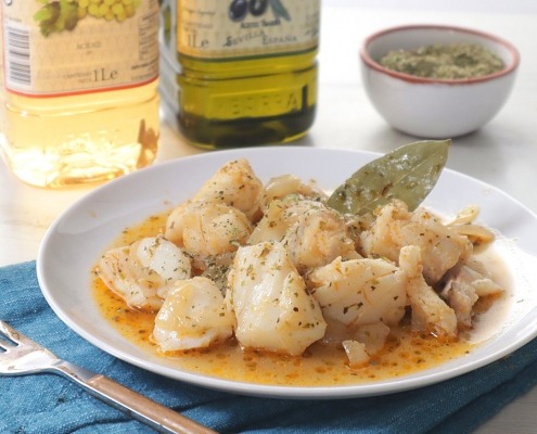 Bacalao encebollado