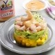Tartar de langostinos, aguacate y mango con salsa Cocktail Ybarra