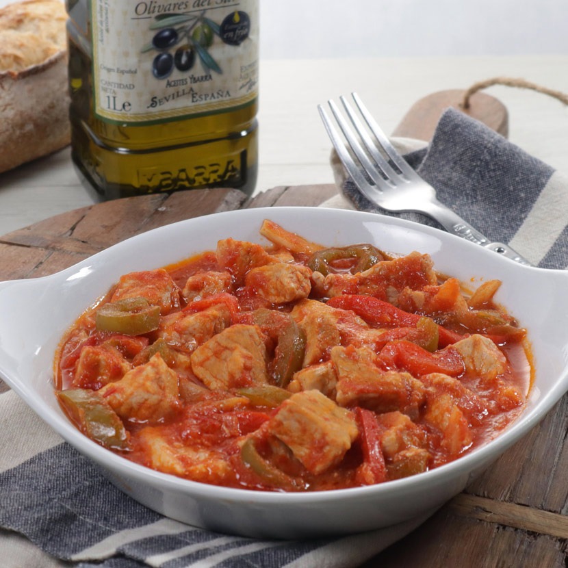 Lomo de cerdo a la riojana