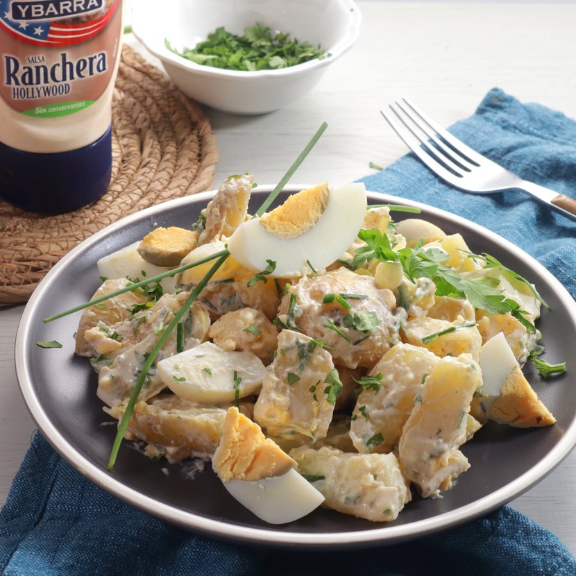Ensalada de patatas con salsa Ranchera