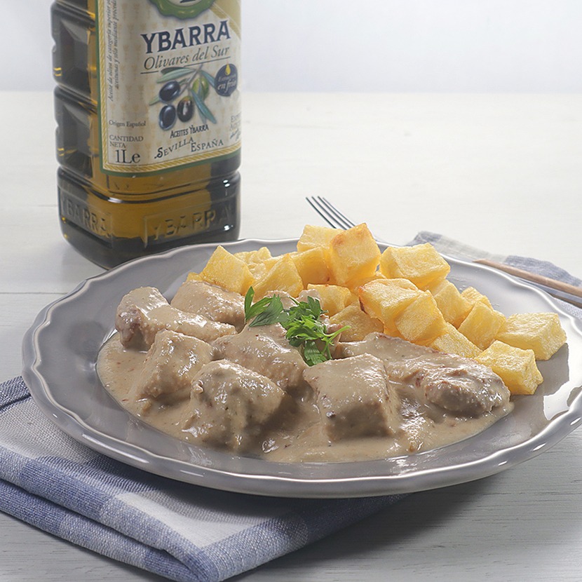 Lomo en salsa de almendras