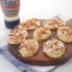 Mini pizzas de patatas con Salsa Ranchera