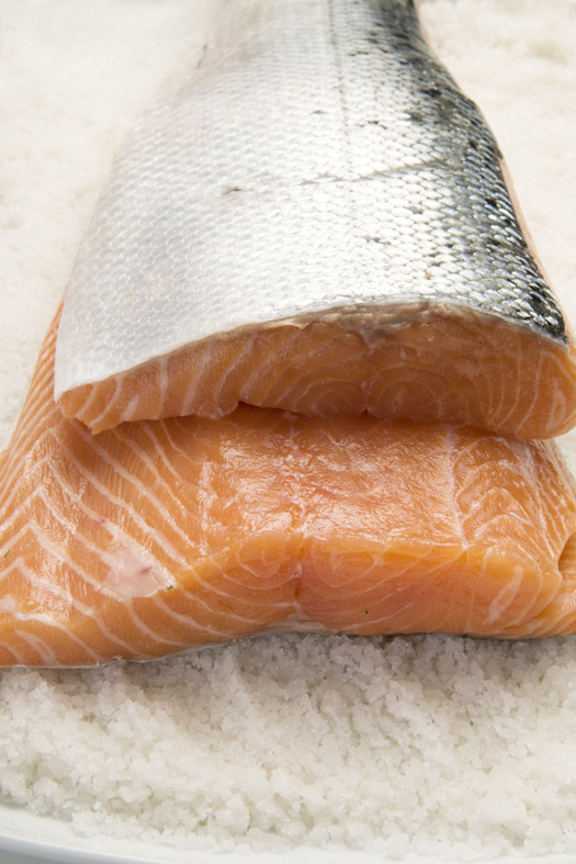 salmon con sal